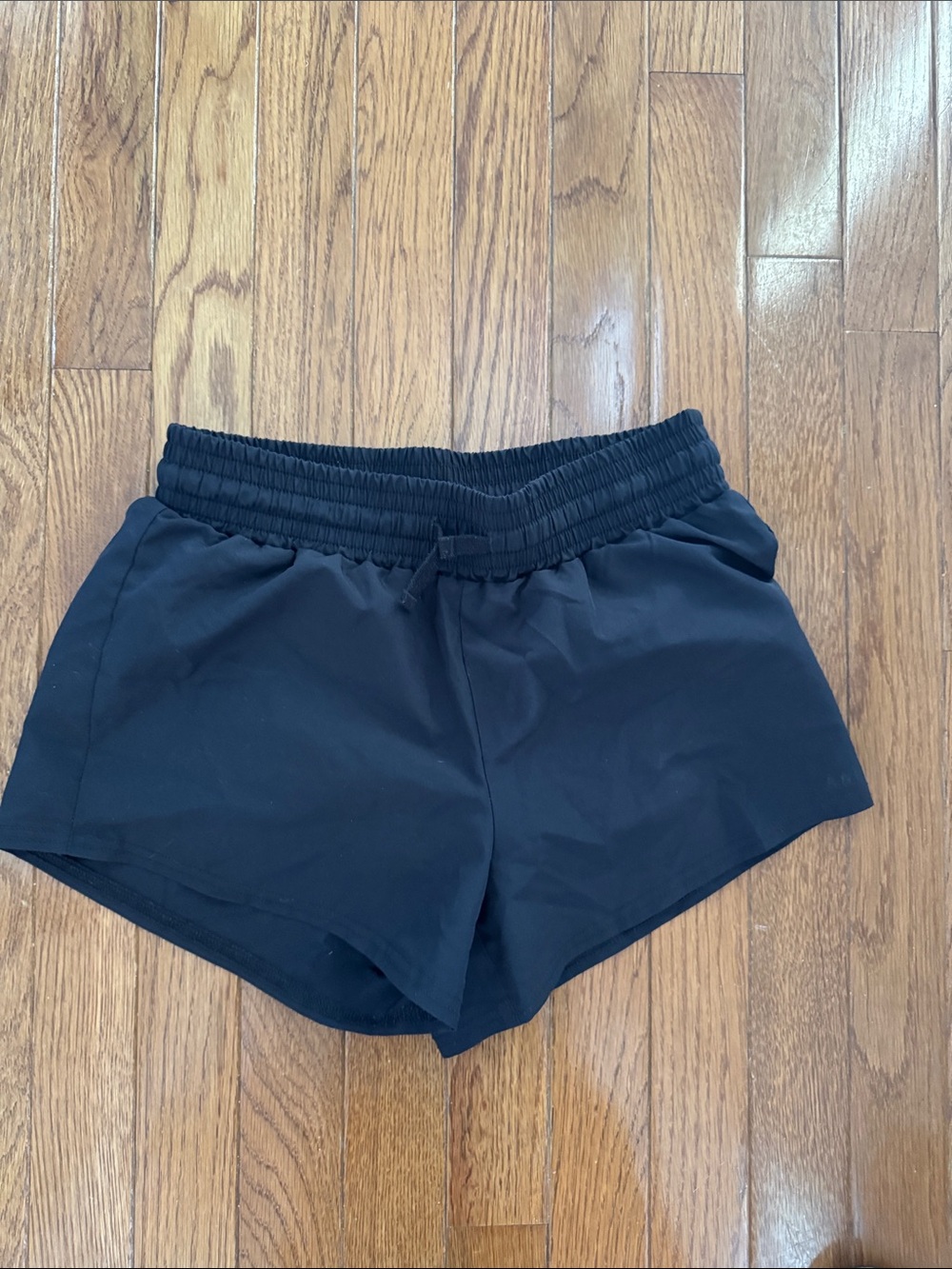 abercrombie kids Black Athletic Shorts with Elastic Waistband